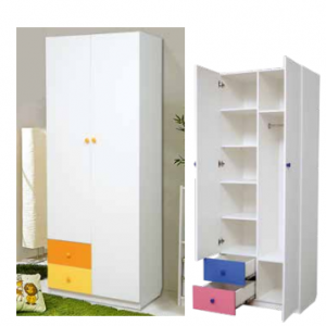 Шкаф 2-х дверный ''Радуга'' комбинированный